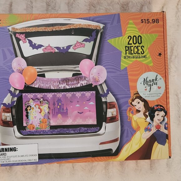 Disney Princess Trunk or Treat Kit 200-Piece "Halloween" Set, Props, NEW - Picture 3 of 16